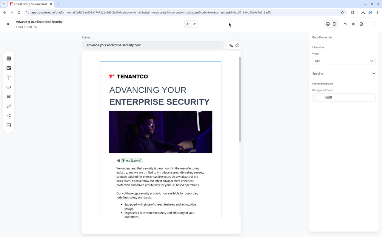 Email editor